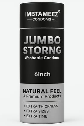 IMBTAMEEZ – Jumbo Strong Dragon Silicone  Washable Condom 6 Inch
