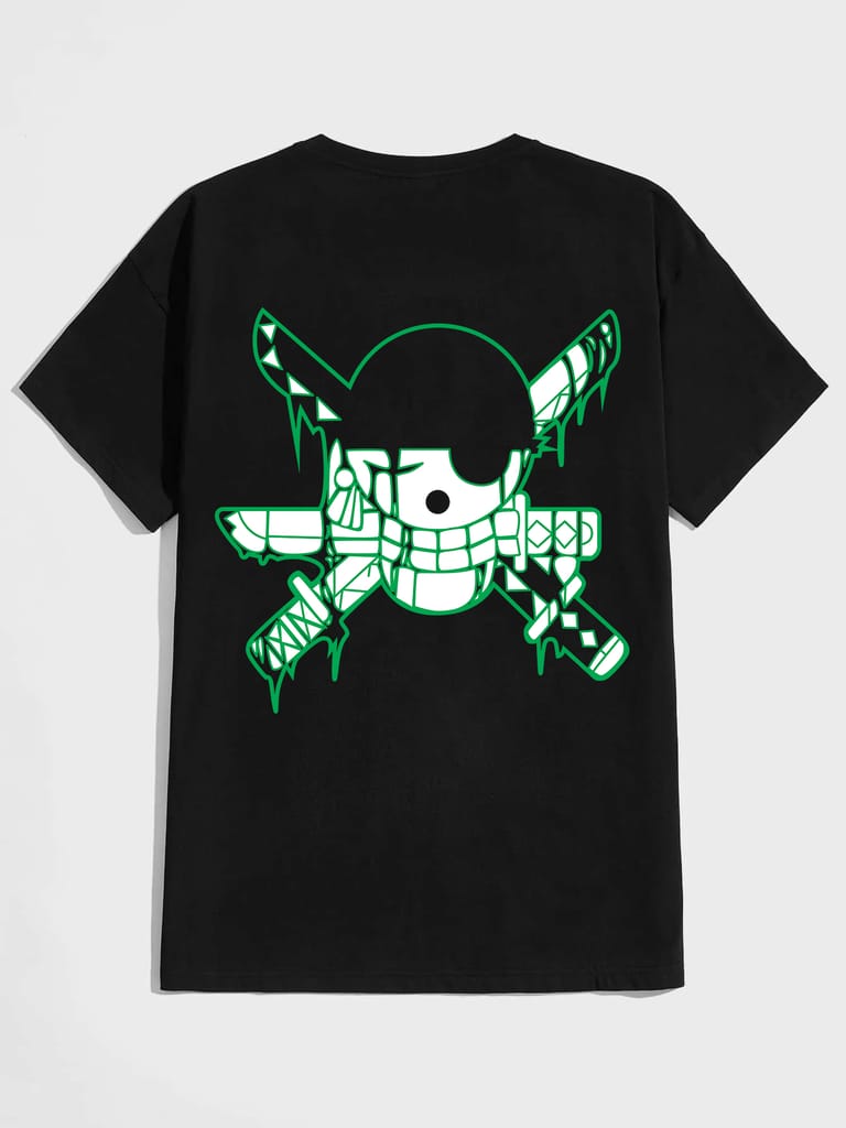SCOTT FINCHER Men's One Piece Anime T-Shirt, Roronoa Zoro T-Shirt, Japanese Anime Shirt, Manga Shirt, Gift for Anime Fans : AA(HSR)BLACK_136