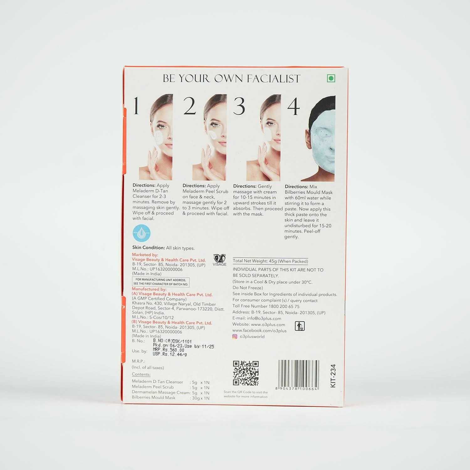 O3+ D-Tan Facial Kit