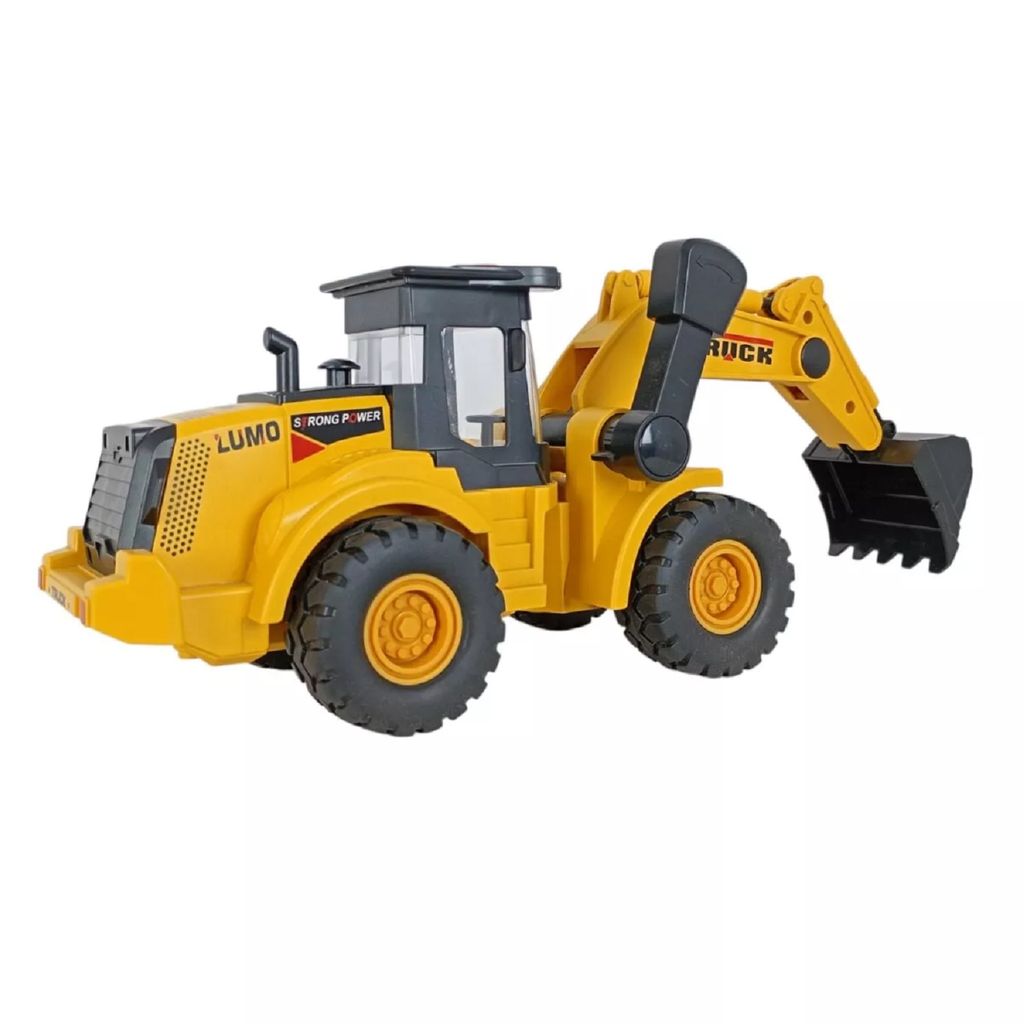 KTRS ENTERPRISE Construction Realistic Excavator Bulldozer Truck for Kids, Construction Toys, Engineer Vehicle Friction Powered