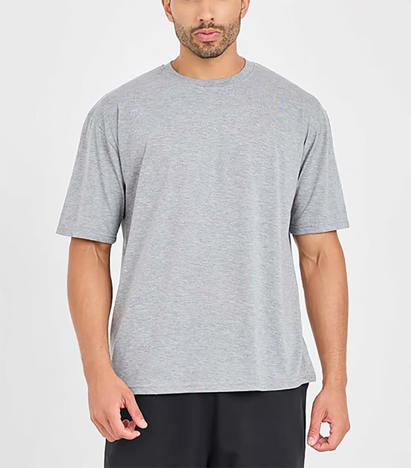 SCOTT FINCHER Men's Gray Cotton T-Shirt - Crew Neck, Short Sleeve : AA(PARN)GREY