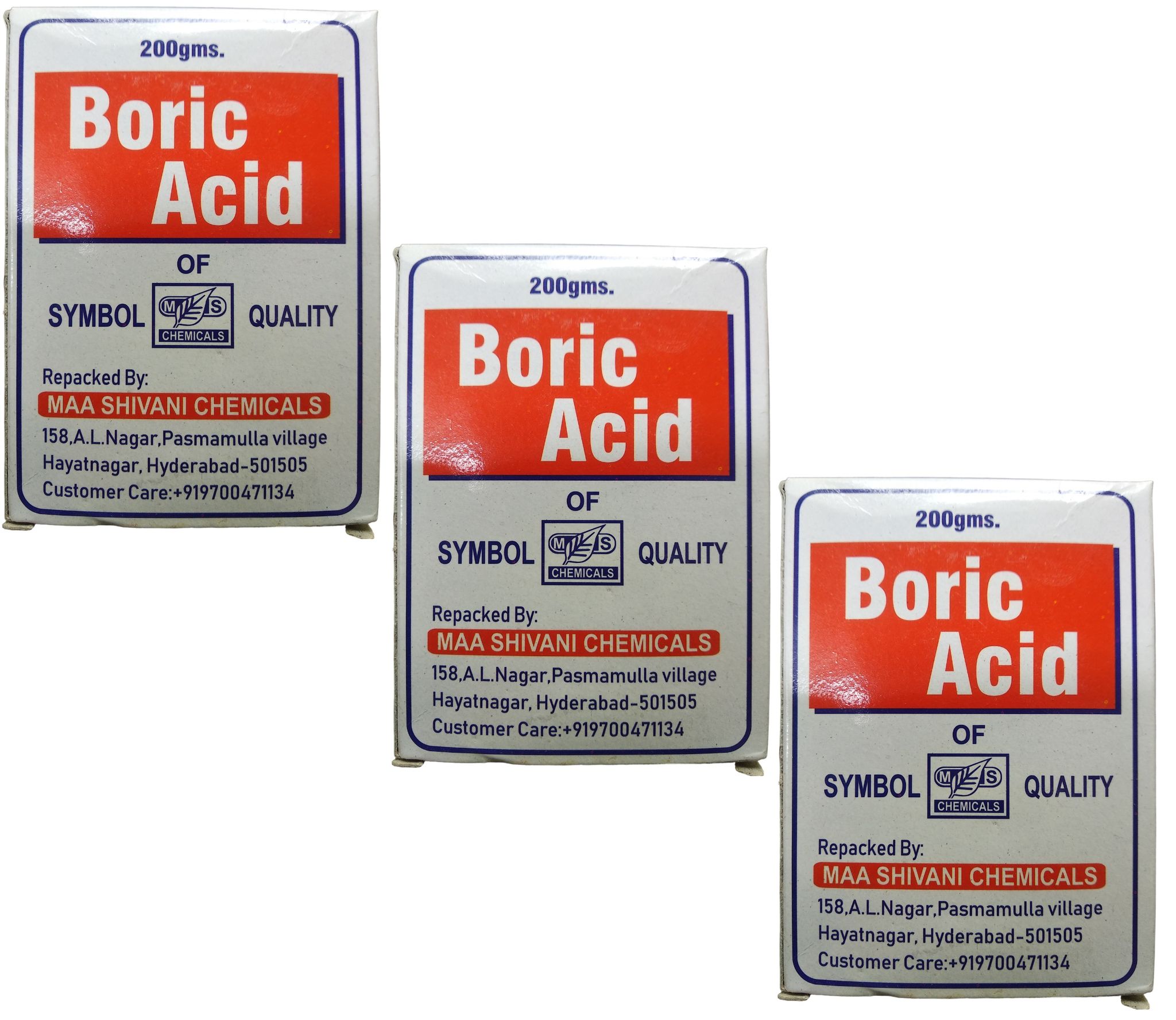 Boric Powder carrom powder pack of 3 X 200 grams each