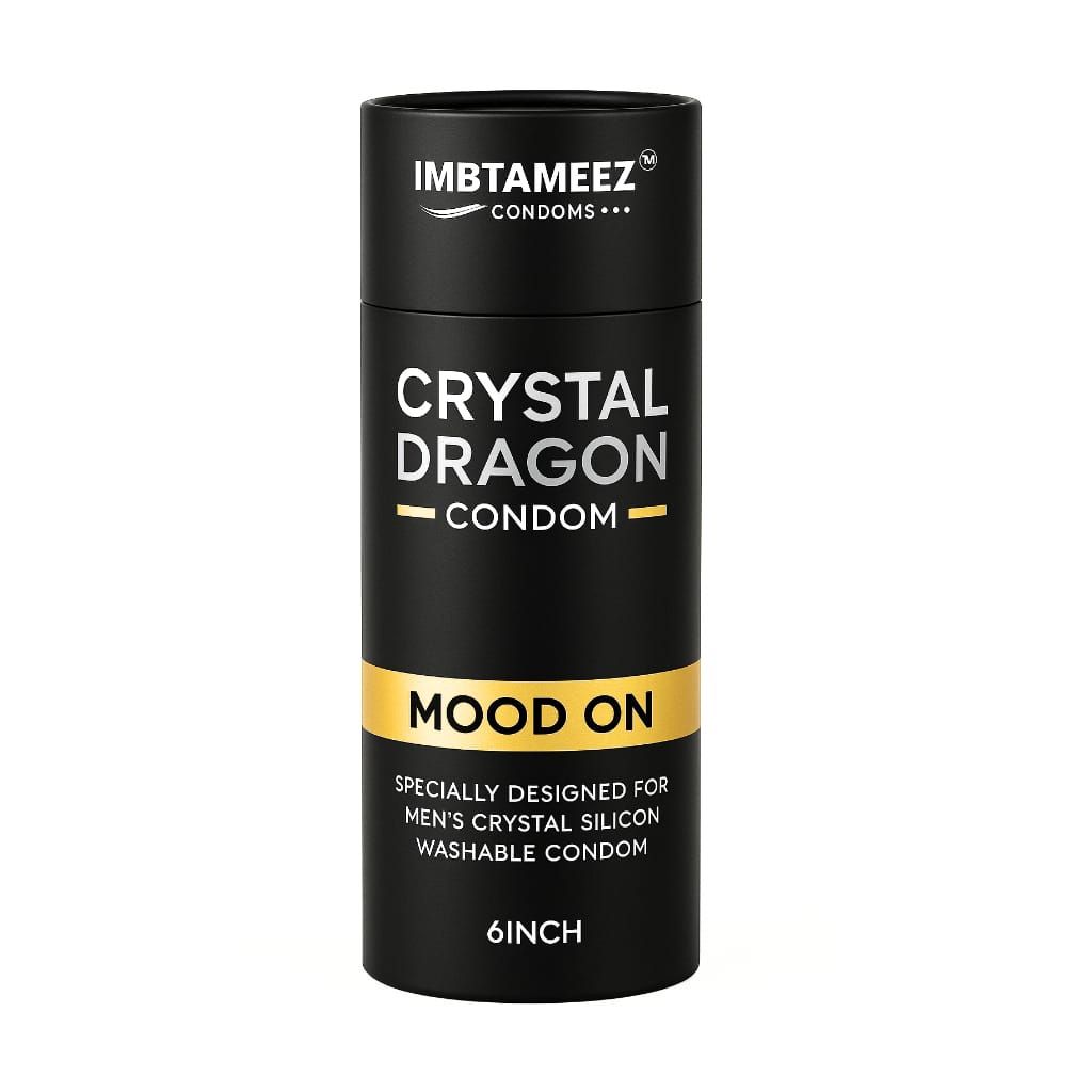 Imbtameez Crystal Dragon Silicone Condom – 6 Inch | Mood On Edition