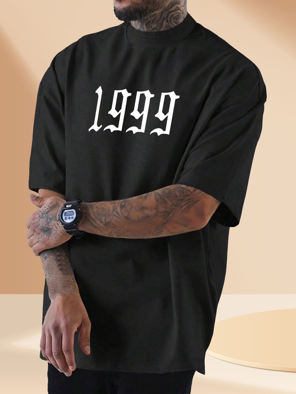 SCOTT FINCHER Men's Short Sleeve T-Shirt  Casual Crew Neck Tee Shirt Tops : AA(TNH)BLACK_160