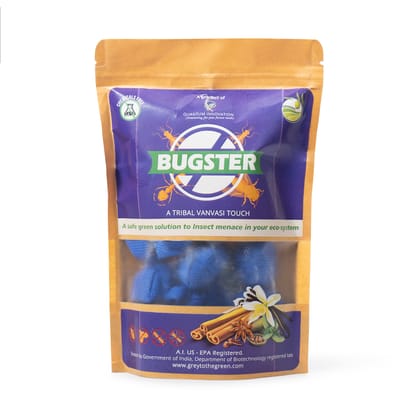 Bugster is Safe, Tested, Organic, Herbal Solution to your kitchen food ingredients insects and pest menace, Insect Repellant, US EPA Regd a.i. Pack of 10 pouches