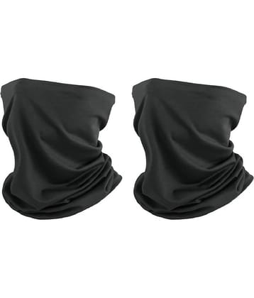 THRIFTKART - 2PC Bandana for Men & Women, un Protection, Super Soft, Breathable, Comes with Cool Lightweight, Windproof, Breathable Material, Fishing Hiking Running Cycling, Black (PACKE OF 2)