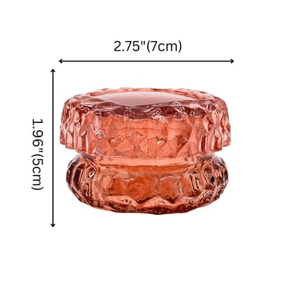 Elegant Diamond-Cut Glass Candle Jar | for Home, Party, Office Decorations Elegant Diamond-Cut Glass Candle Jar | for Home, Party, Office Decorations