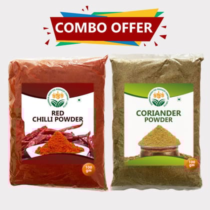 Combo pack of Coriander and Red Chilli Powder