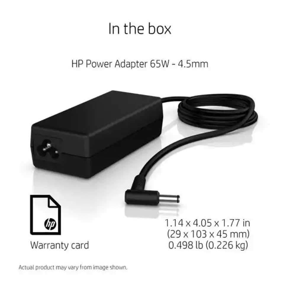 HP 65W AC Laptops Charger Adapter 4.5mm (Without Power Cable)