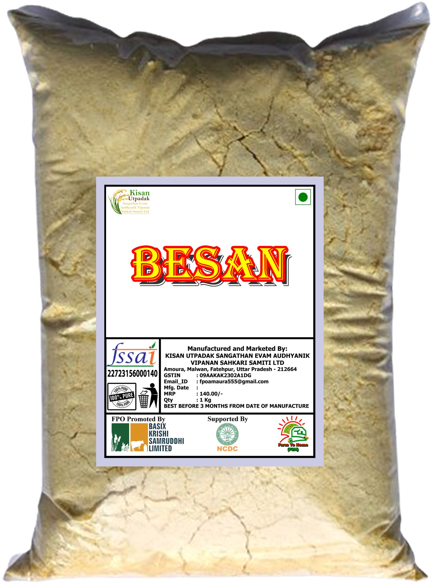 100% Pure Besan 1 Kg