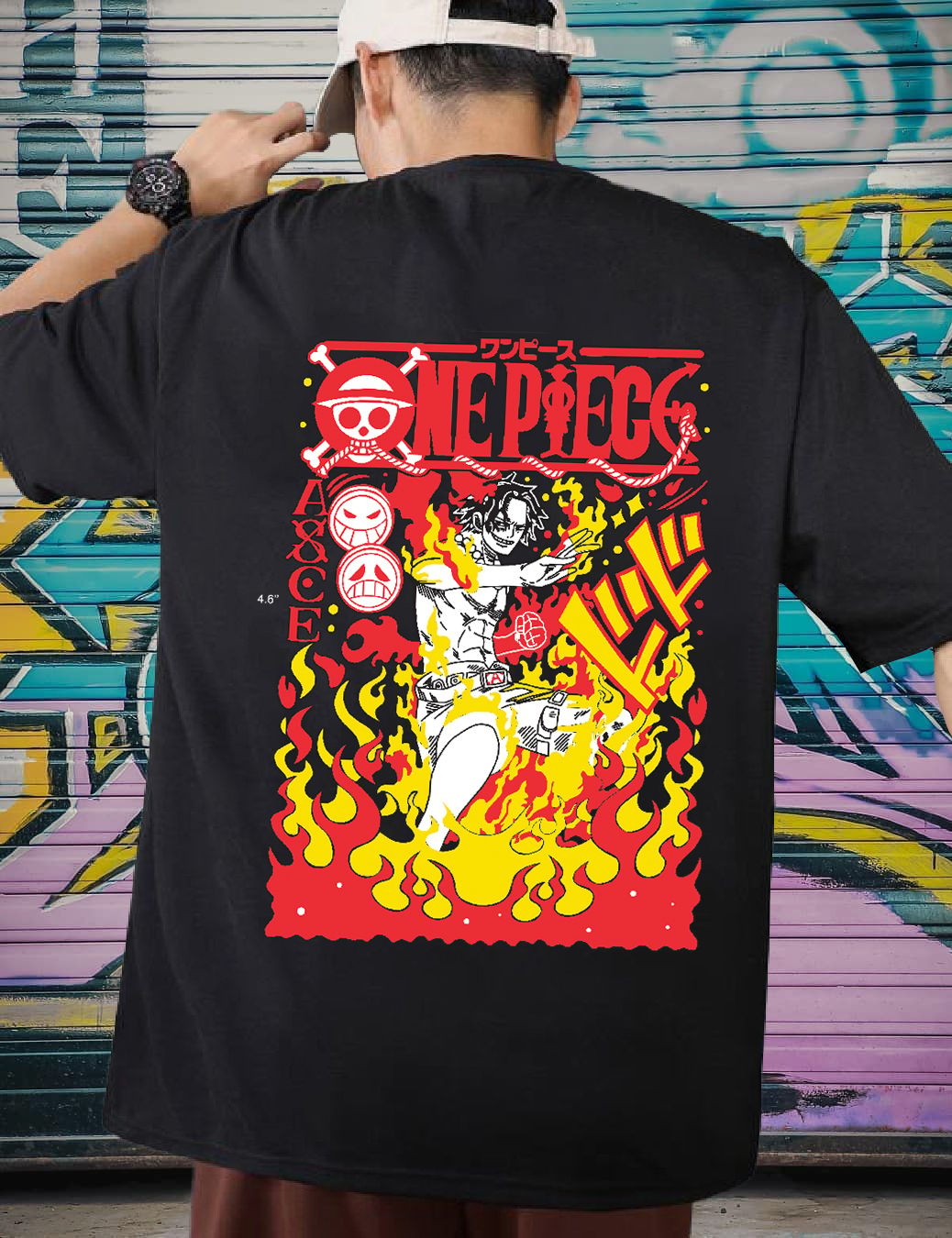 SCOTT FINCHER Men's One Piece T-Shirt, Luffy T-Shirt, Anime T-Shirt, Graphic Tee, Men's T-Shirt, Streetwear, Casual T-Shirt, Short Sleeve T-Shirt, Cotton T-Shirt : AA(ARN)BLACK_192