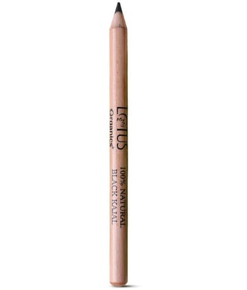 Lotus Organics+ Black Kajal With Jojoba Oil & Shea Butter Black Matte Finish (Black, 1.14 g)