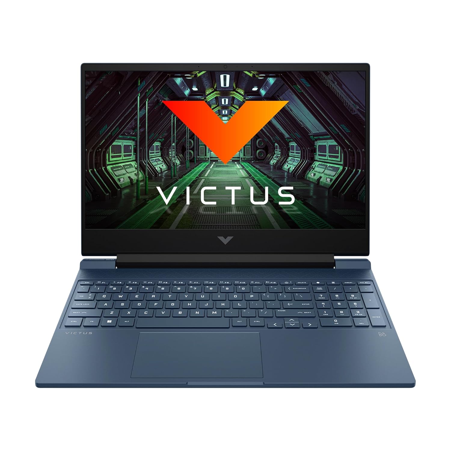 HP Victus 15-fb0184tx, AMD Ryzen 5 5600H, 4GB AMD Radeon RX 6500 Gaming Laptop (8GB DDR4, 512GB SSD),IPS, 15.6"/39.6cm, FHD, Windows 11, MS Office 21, Blue, 2.37kg, Enhanced Cooling 