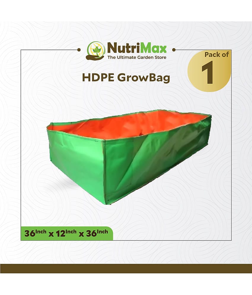 Nutrimax 200 GSM HDPE Grow Bags 36X36X12 inch Pack of 1 Outdoor Plant Bag