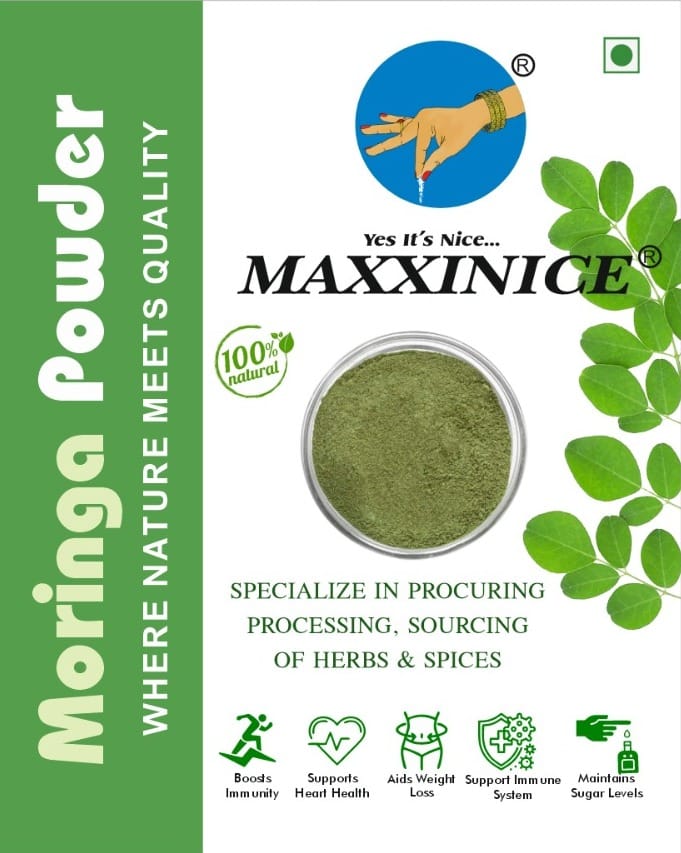  Moringa Powder - 100% Natural, Supports Immune System, Boosts Immunity, Supports Heart Health, Aids Weight Loss, Maintains Sugar Levels