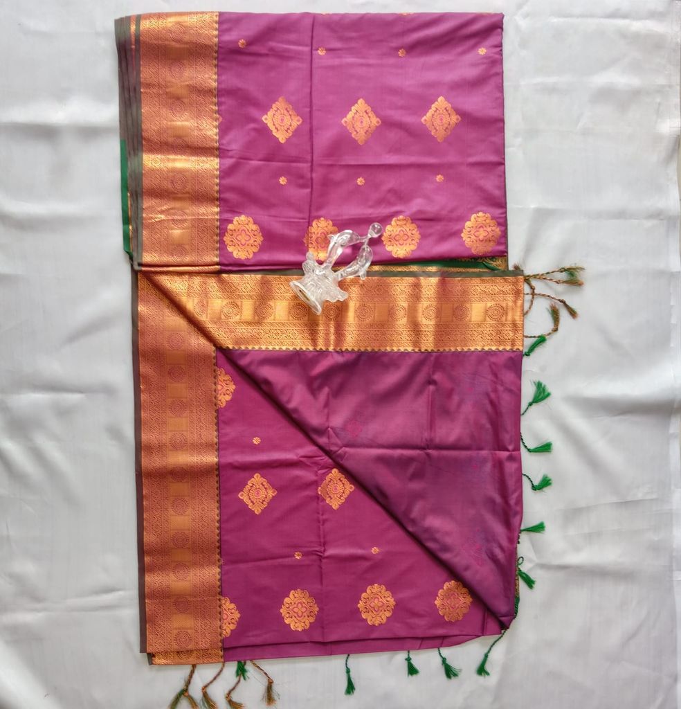 Vastrakala Style Wedding Soft Silk Saree with Blouse