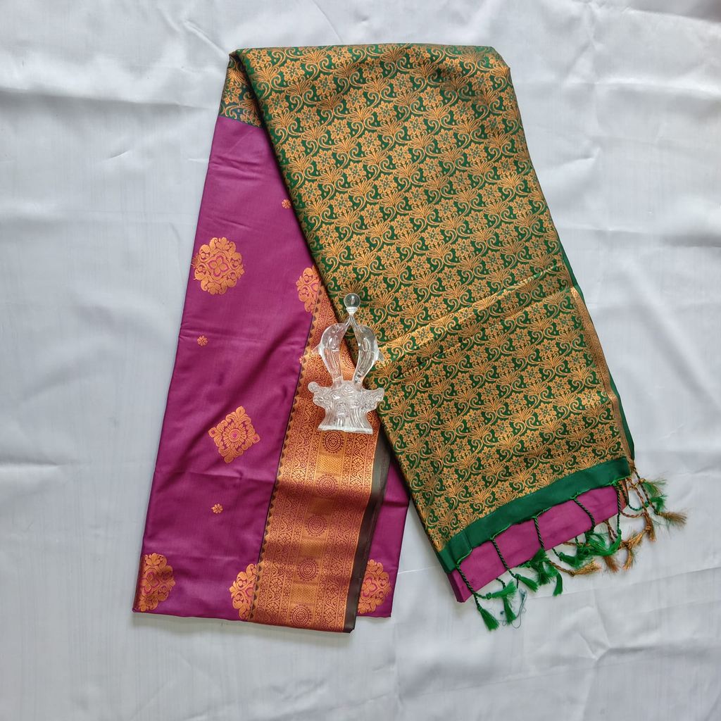 Vastrakala Style Wedding Soft Silk Saree with Blouse