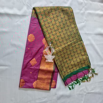 Vastrakala Style Wedding Soft Silk Saree with Blouse