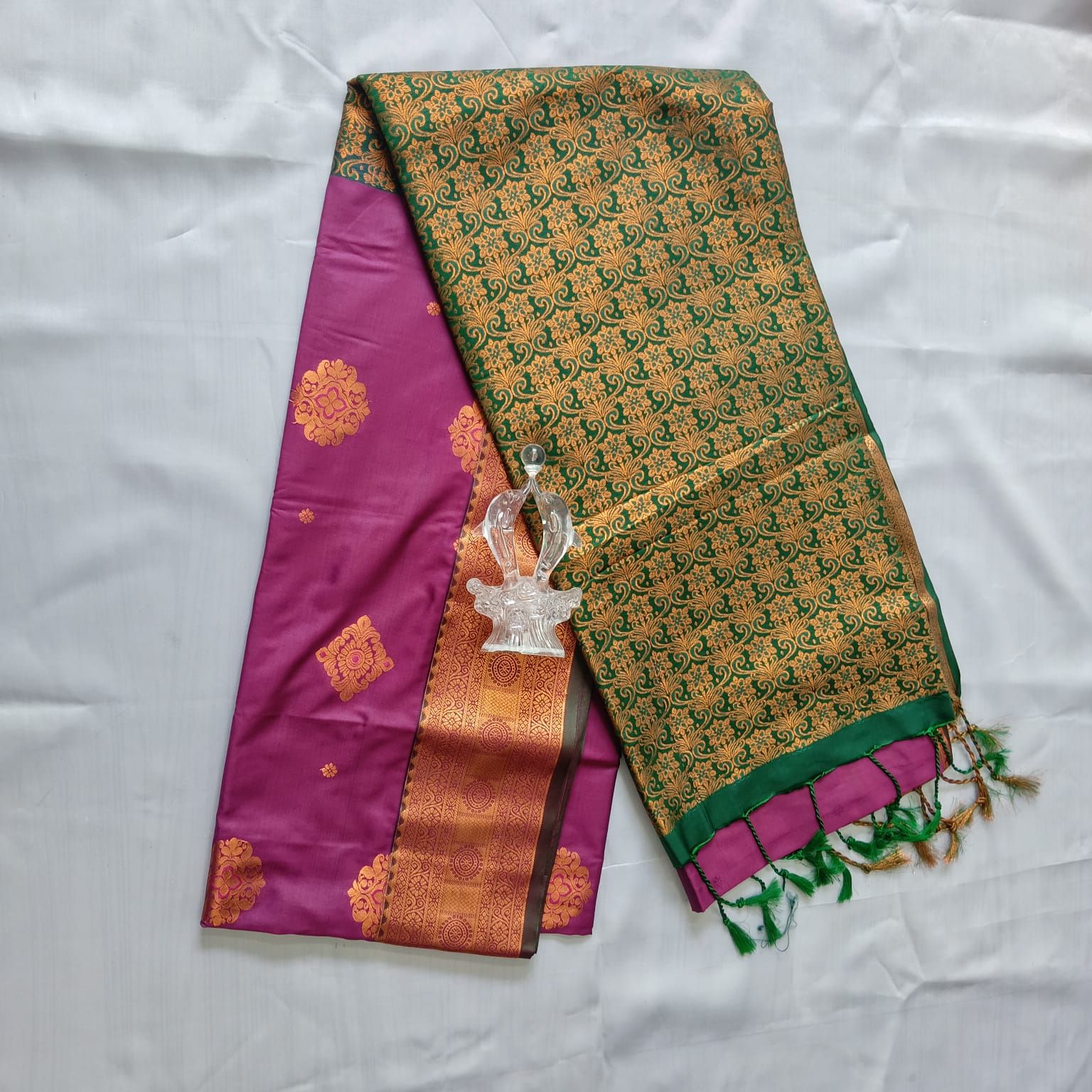 Vastrakala Style Wedding Soft Silk Saree with Blouse