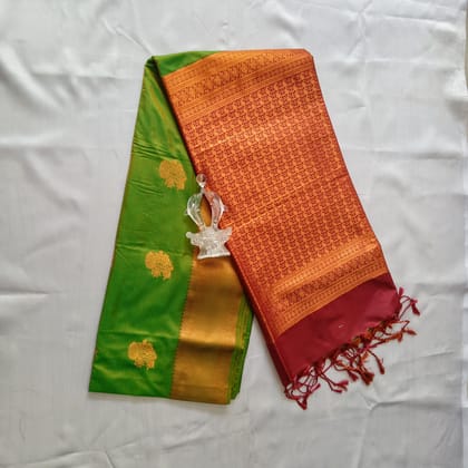 Vastrakala Style Wedding Soft Silk Saree with Blouse