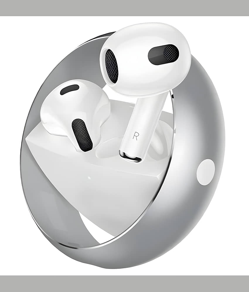 VERONIC Air Spin Bluetooth True Wireless (TWS) In Ear 30 Hours Playback Fast charging,Powerfull bass IPX4(Splash & Sweat Proof) White