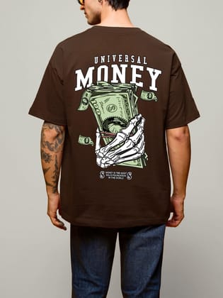 SCOTT FINCHER Men's Universal Money Graphic Printed T-Shirt : AA(ARN)BROWN_220 SCOTT FINCHER Men's Universal Money Graphic Printed T-Shirt : AA(ARN)BROWN_220