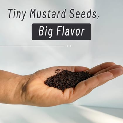 Mountain Bawarchi Jakhiya Black Mustard Seeds | Whole Rai Dana | Sarso Dana Indian Spice  (200 g)