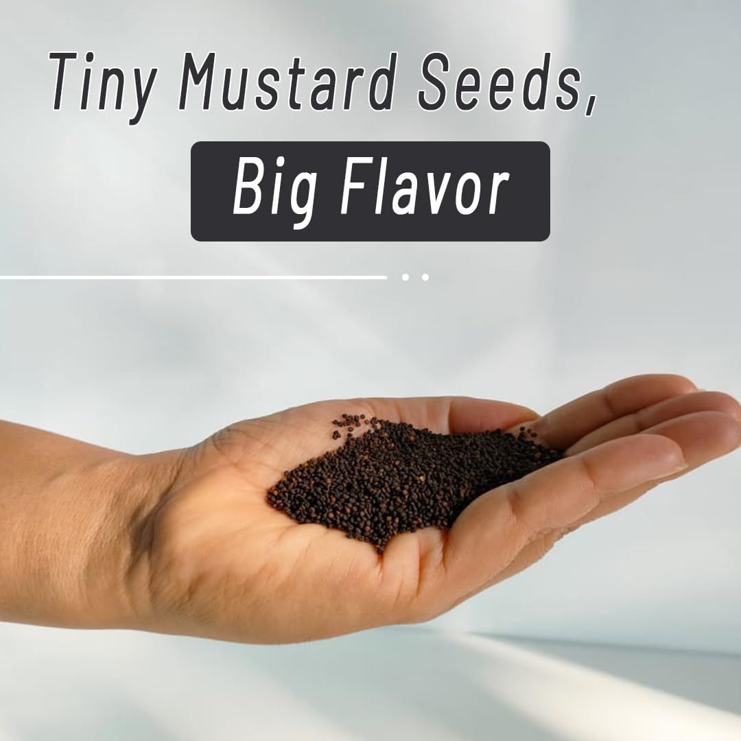 Mountain Bawarchi Jakhiya Black Mustard Seeds | Whole Rai Dana | Sarso Dana Indian Spice  (200 g)