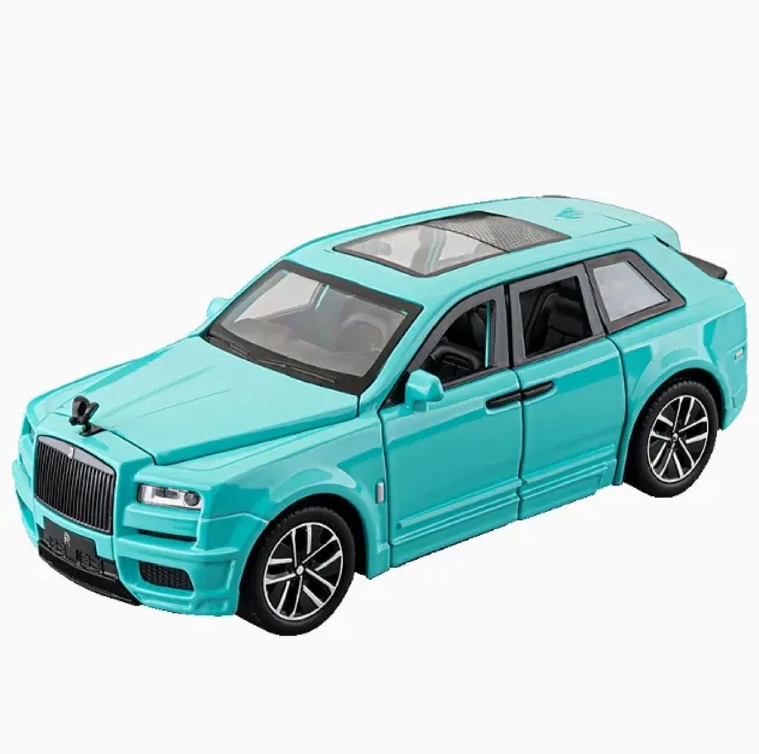 KTRS ENTERPRISE 1:32 Rlls Cullinn Ryce Alloy Metal Pull Back Die-cast Car Model Pull Back car Super Openable Doors Sound and Light Doors  Light Music Boys Toys for Kids