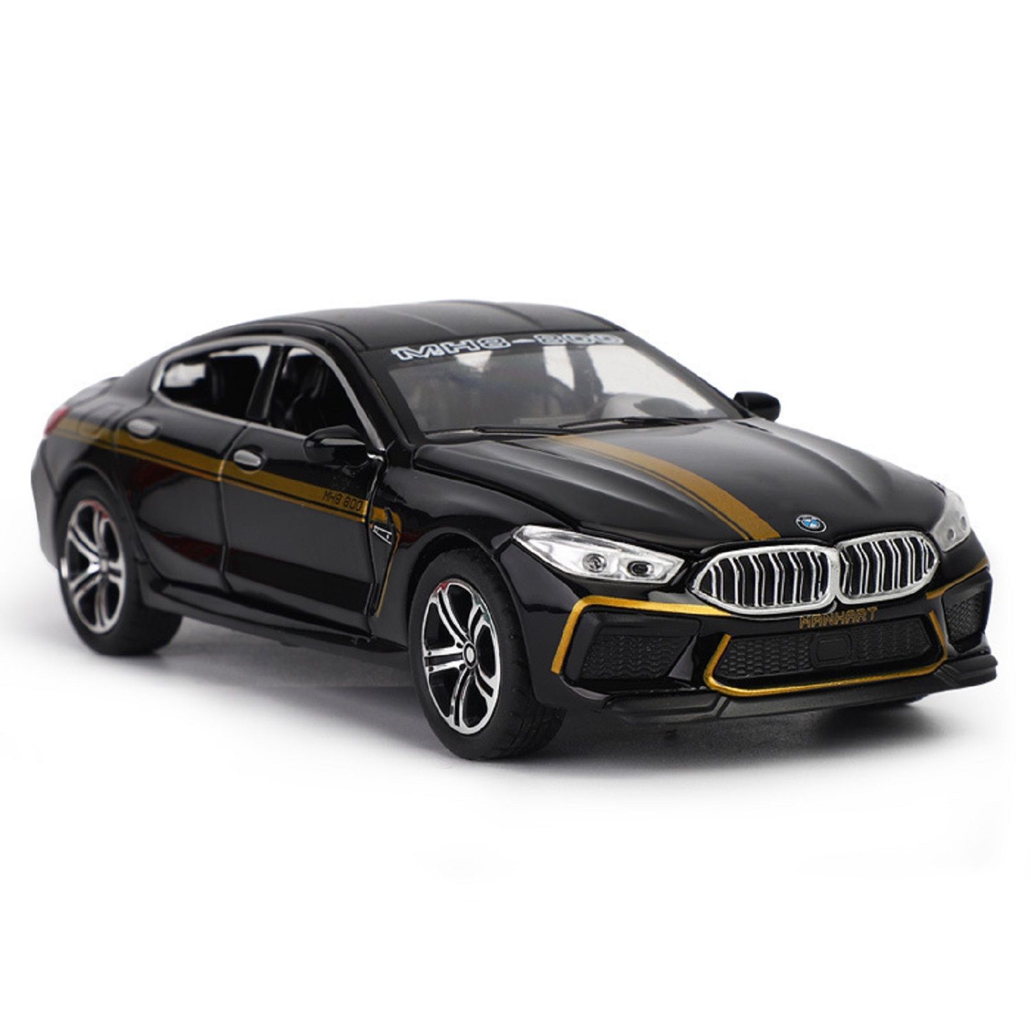 KTRS ENTERPRISE 1:24 bxed M8 sports Alloy Metal Pull Back Die-cast Car Model Pull Back car Super Openable Doors Sound and Light Doors Light Music Boys Toys for Kids