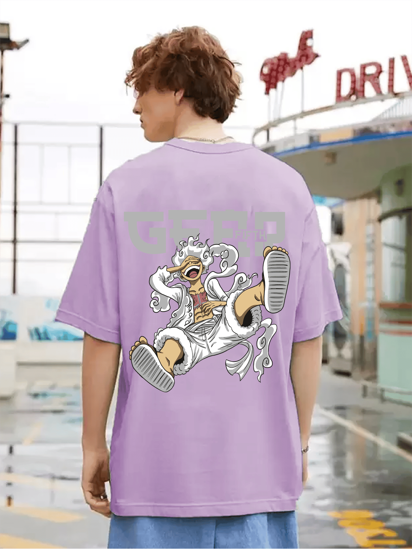 SCOTT FINCHER Men's One Piece Anime T-Shirt, Luffy T-Shirt, Straw Hat Pirates T-Shirt, Going Merry T-Shirt, Anime Clothes, Manga Clothes : AA(ARN)LAVANDER_133