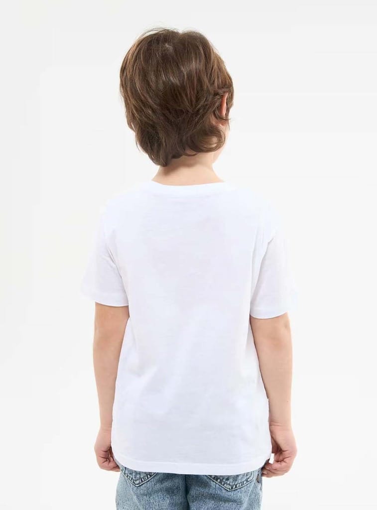 New Kids On Trend Blood Moon Goku Anime Printed White Half Sleeve Round Neck Polyester T-Shirt f