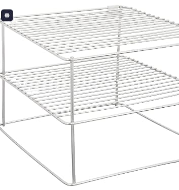 Three-Tier Corner Floor Mount Storage Rack, Stainless Steel, (25 Cm X 25 Cm X 19 Cm, Corner Shelf)