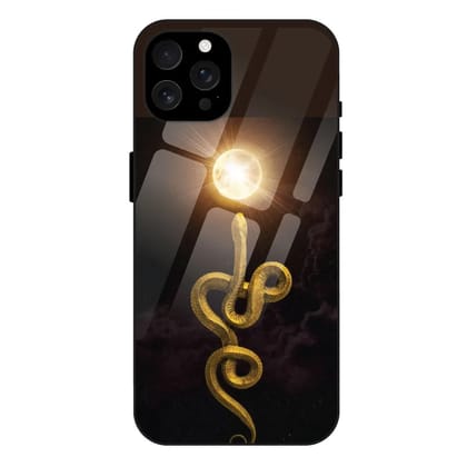 Golden Serpent - Glass Cases For Apple iPhone Models-Apple iPhone 16 Pro