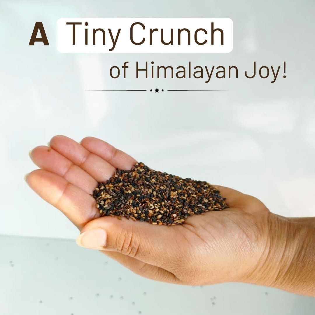 Mountain Bawarchi Sesame Seeds | Pahadi Till Seeds for Eating | Black Sesame Seeds (250g)