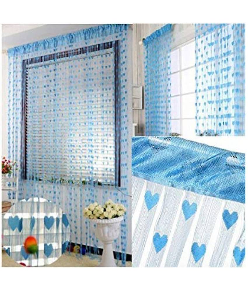 YUTIRITI Set of 2 Window Heart String Curtain