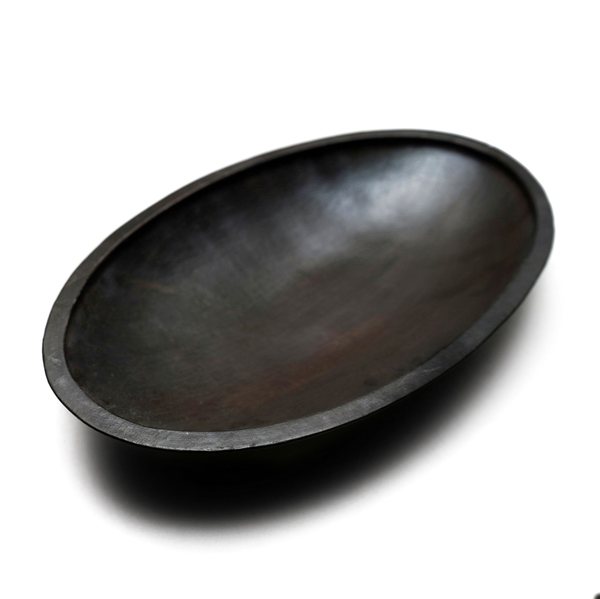 Longpi Black Stone Pottery Oval Platter Large (1SPTUTIKA00161)