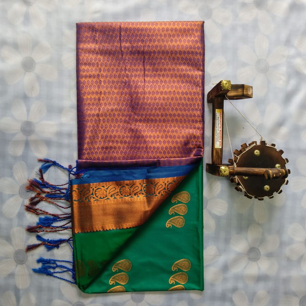Vastrakala Style Wedding Soft Silk Saree with Blouse