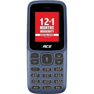 Itel Ace 2 (Dual Sim ,1.8 Inch Display, 1000 mAh Battery, Deep Blue)