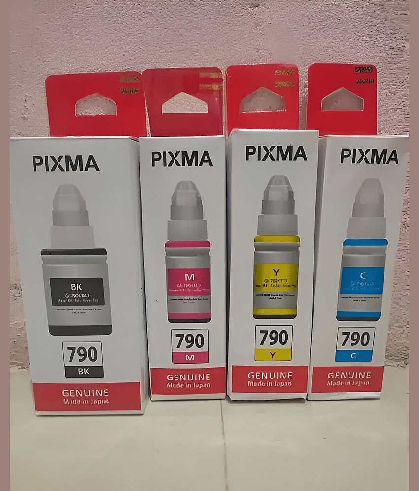 KALAR For Gi-790 G1010 Multicolor Pack of 4 Cartridge for GI 790 Ink Refill for C@non G1010 G2000 G2002 G2012 G2100 G3010 G3012