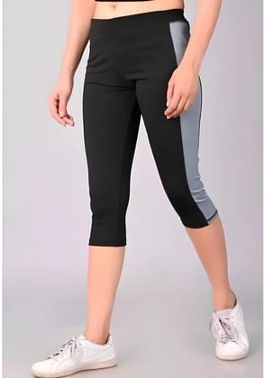 WUGO::Latest Trendy Women Sports Capri |Running Capri |Yoga-Gym Capri |Games and Playing Capri |Workout Capri For Women's & Girls (Imported Lycra 250-GSM)