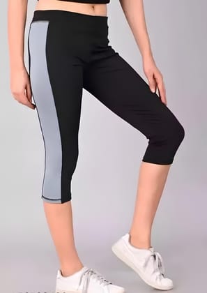 WUGO::Latest Trendy Women Sports Capri |Running Capri |Yoga-Gym Capri |Games and Playing Capri |Workout Capri For Women's & Girls (Imported Lycra 250-GSM)