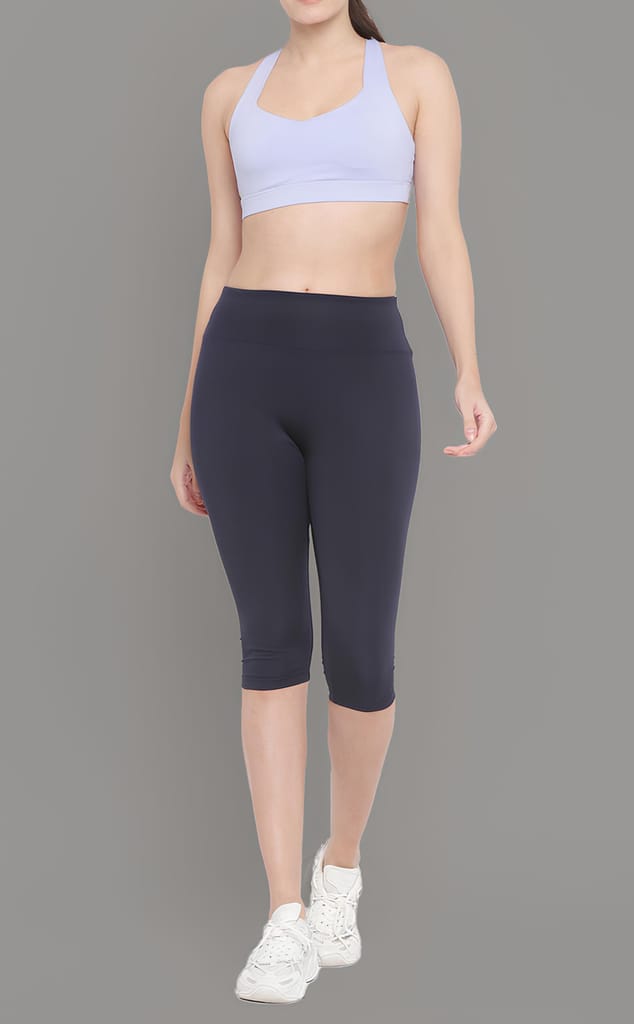 WUGO::Latest Trendy Women Sports Capri |Running Capri |Yoga-Gym Capri |Games and Playing Capri |Workout Capri For Women's & Girls (Imported Lycra 250-GSM)