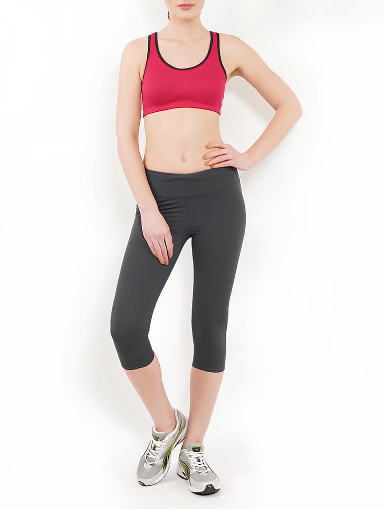 WUGO::Latest Trendy Women Sports Capri |Running Capri |Yoga-Gym Capri |Games and Playing Capri |Workout Capri For Women's & Girls (Imported Lycra 250-GSM)