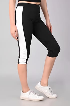 WUGO::Latest Trendy Women Sports Capri |Running Capri |Yoga-Gym Capri |Games and Playing Capri |Workout Capri For Women's & Girls (Imported Lycra 250-GSM)