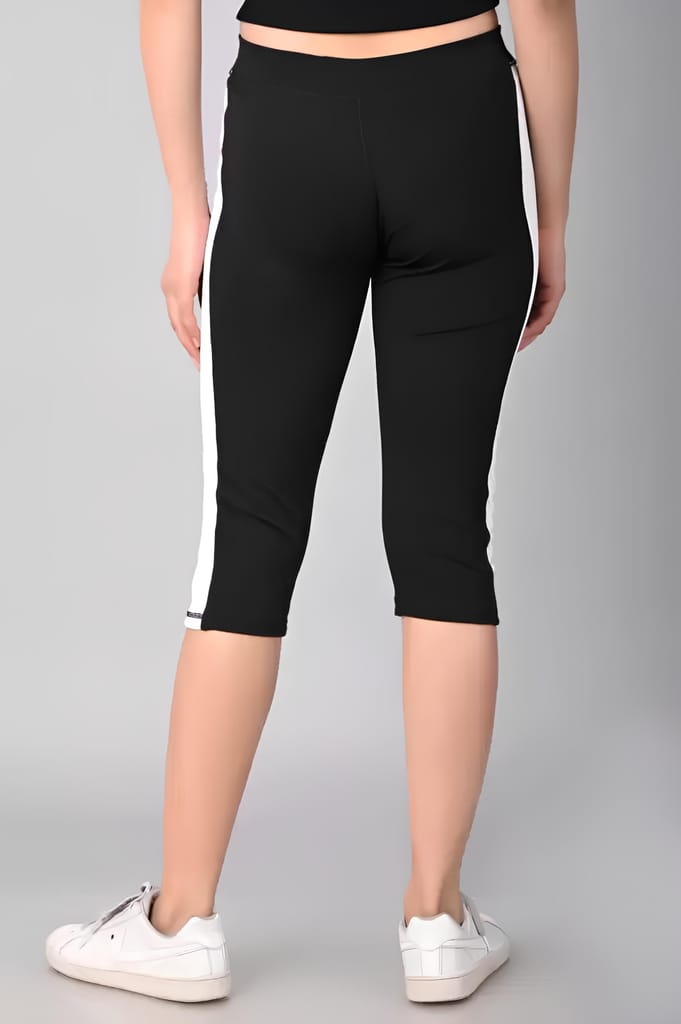 WUGO::Latest Trendy Women Sports Capri |Running Capri |Yoga-Gym Capri |Games and Playing Capri |Workout Capri For Women's & Girls (Imported Lycra 250-GSM)