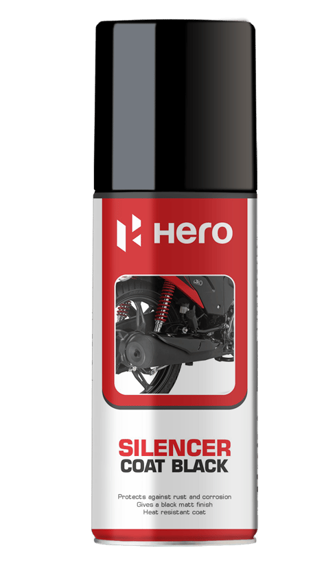 Hero Genuine Black Silencer Coat (150 ml) – Heat-Resistant, Anti-Rust Protection for Bikes & Heavy-Duty Use - SPDSIC0001S