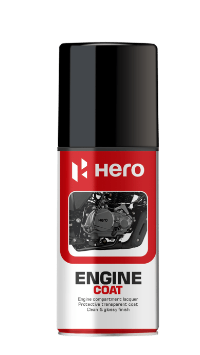 Hero Genuine Engine Coat (100 ml) - Heat Protection & Glossy Finish with Anti-Corrosion Shield - SPDEGC0001S