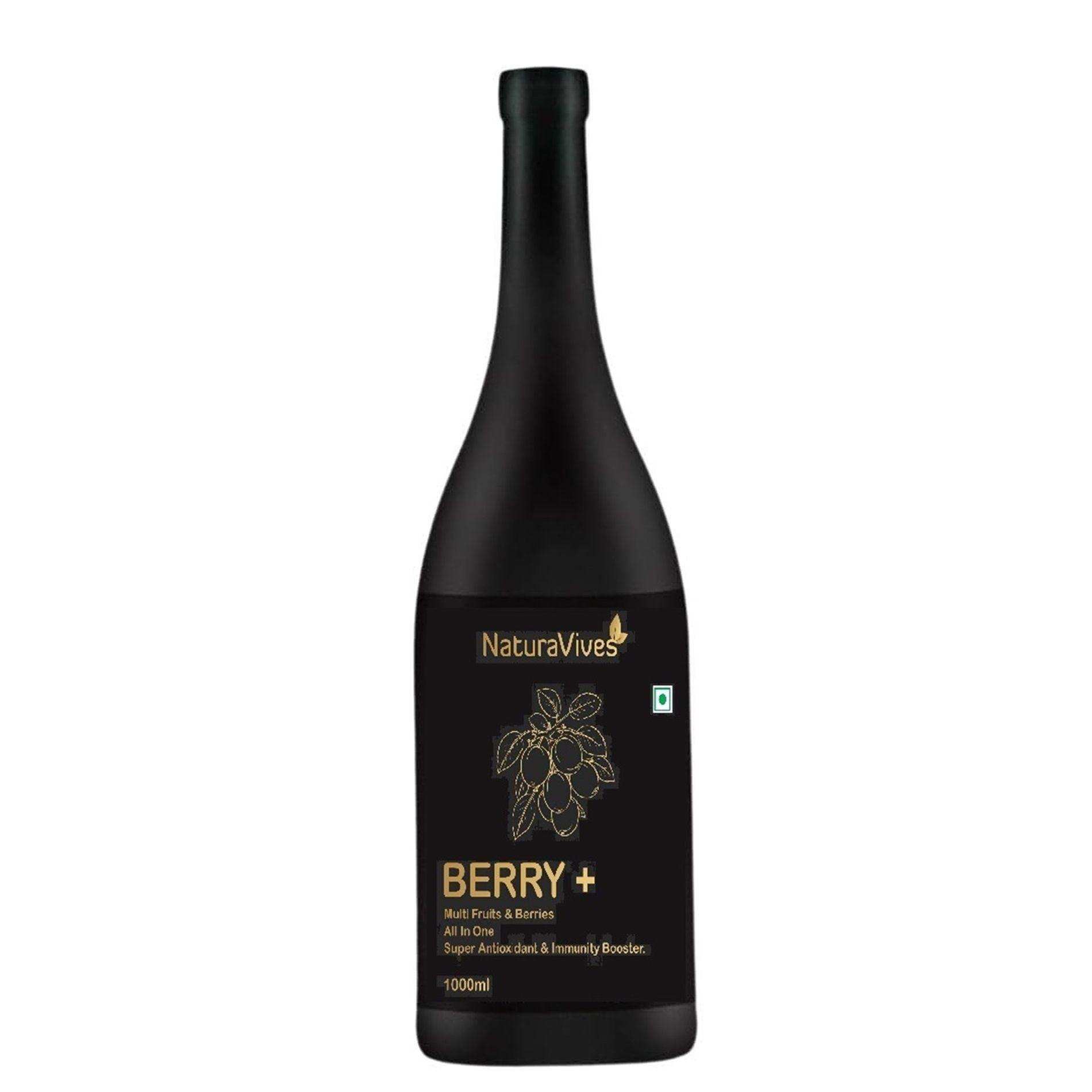 berry+ Multi Fruit juice, Antioxidant & Immunity Booster 1000ml, Truly Organic (Pack of 1)