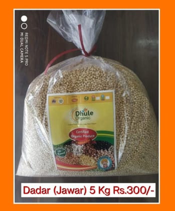 Dhule Organic Dadar Jowar (5kg) | Chemical-Free & Natural | Healthy Staple